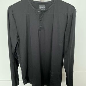 Cuts Clothing Black Long Sleeve Tee Versatile Casual